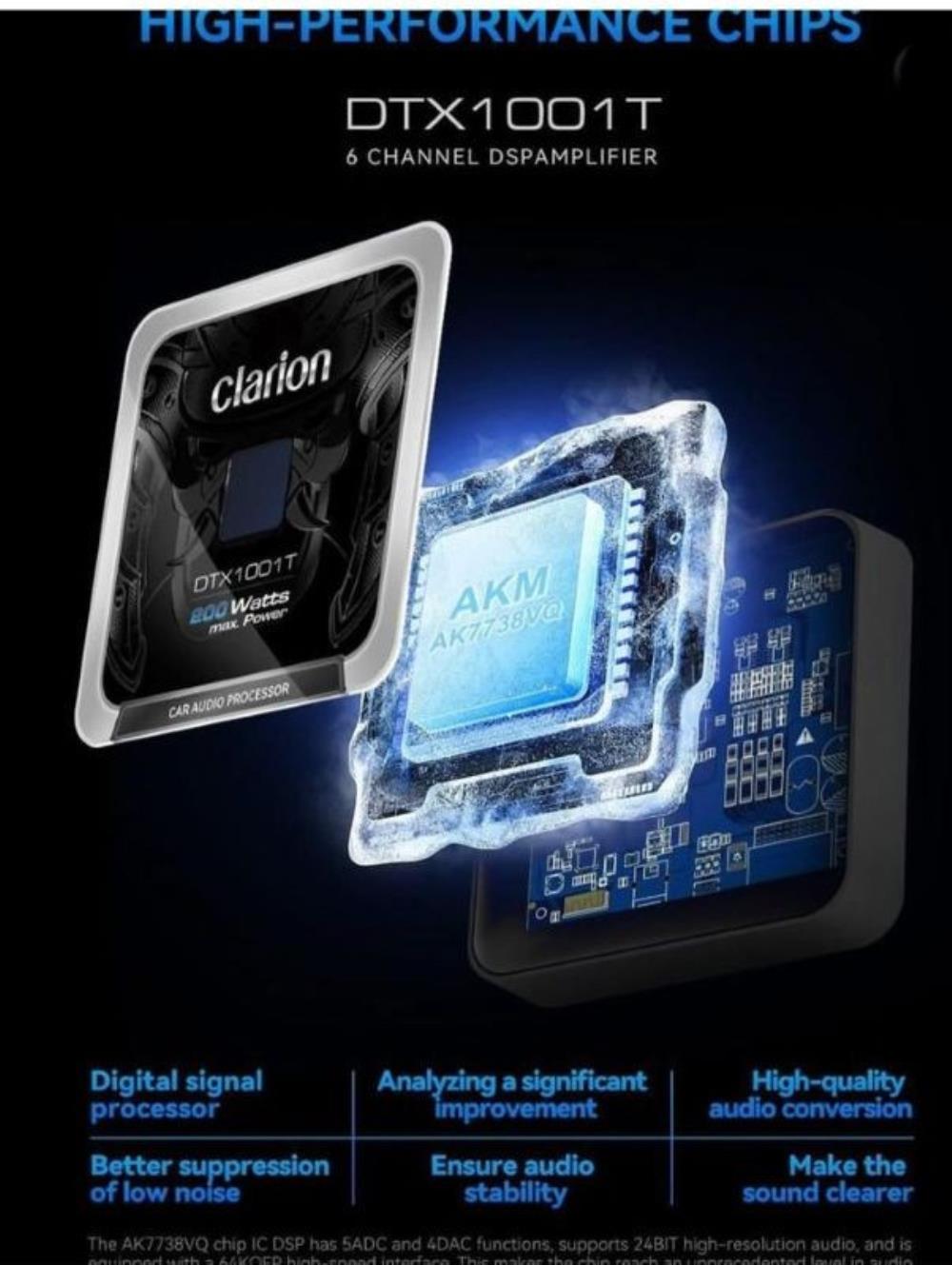 Beta Elektronik - CLARİON DTX1001T 6 KANAL  DSP AMPLİFİKATÖR