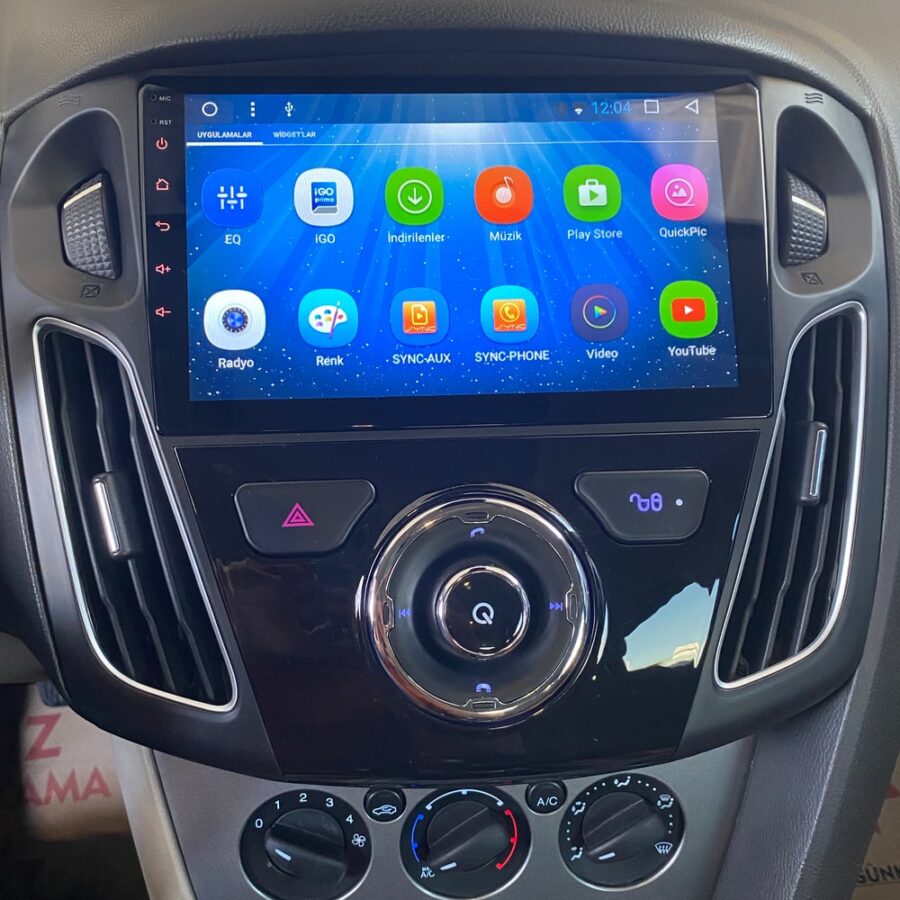 Ford Focus 10.1 Inc BETA Android Multimedya Menü Ekranı-min