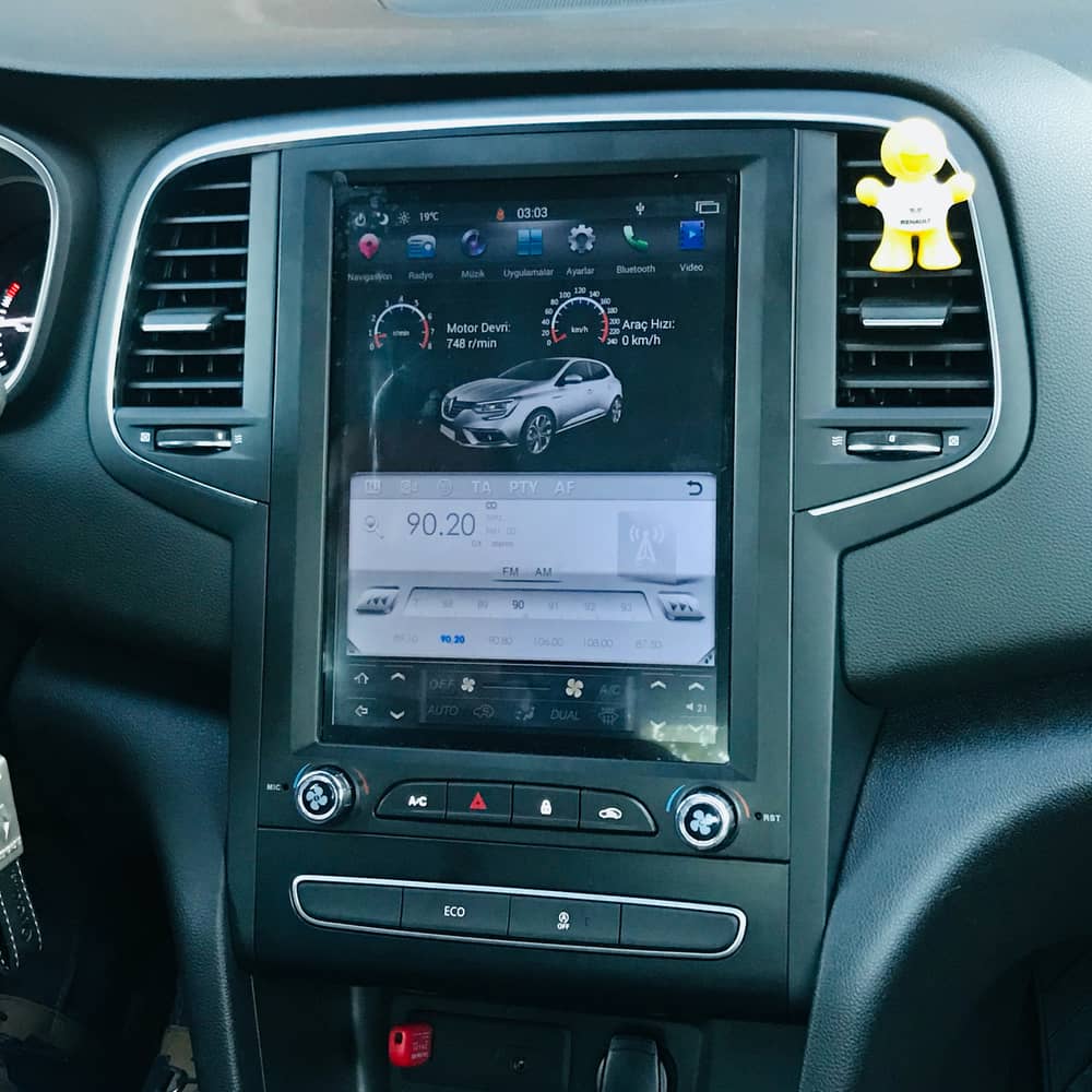 Renault Megane 4 BRC Android Multimedya Oto Bilgi Ekranı
