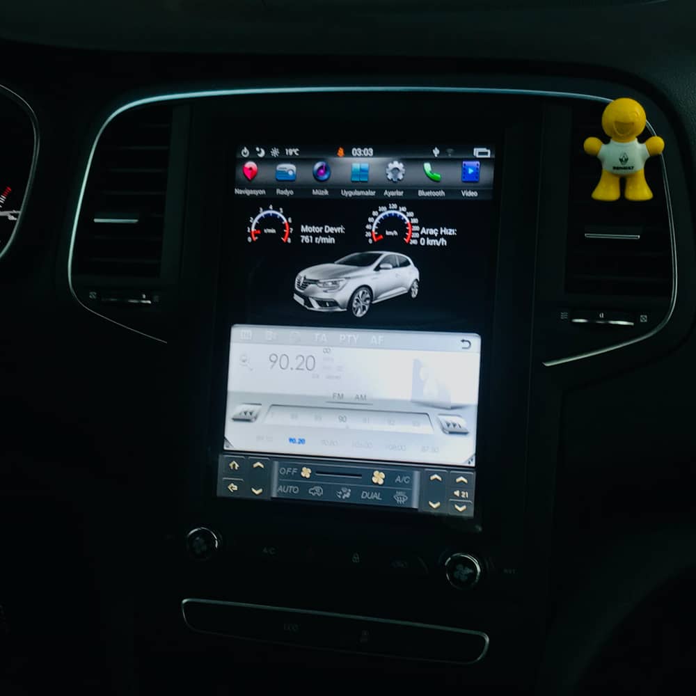 Renault Megane 4 BRC Android Multimedya Otomobil Bilgi Ekranı