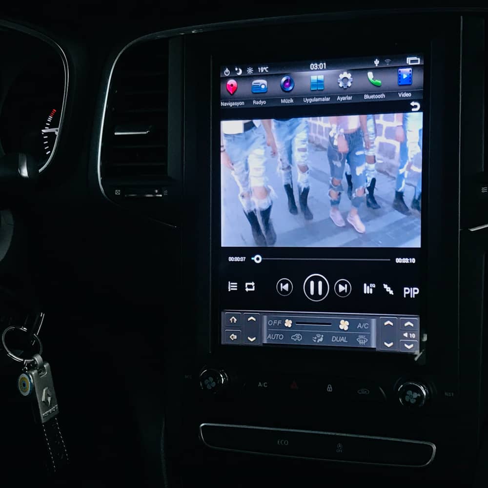Renault Megane 4 BRC Android Multimedya Video İzleme Ekranı