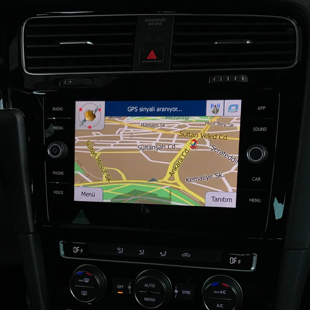Volkswagen Golf 7 Evervox EVR 703 INTERFACE Android Multimedya Navigasyon