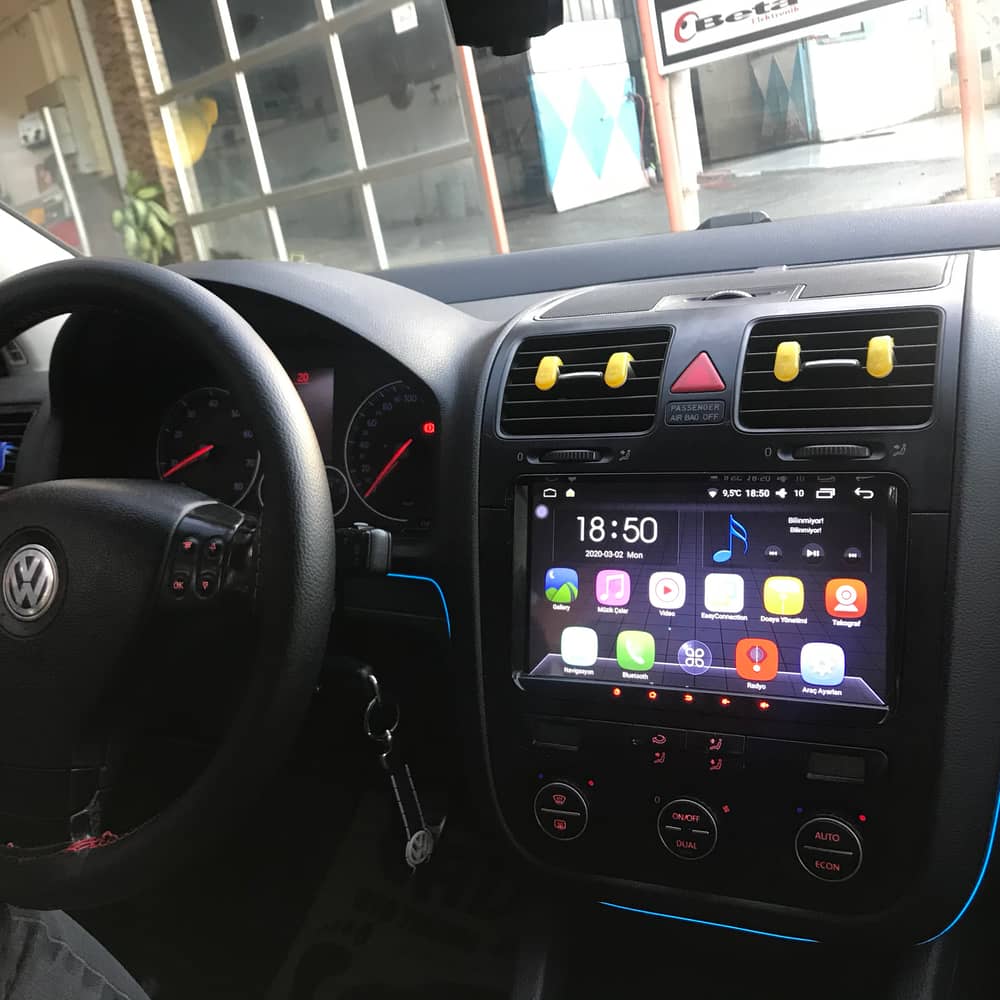 Volkswagen Golf Navera Android Multimedya Ekranı