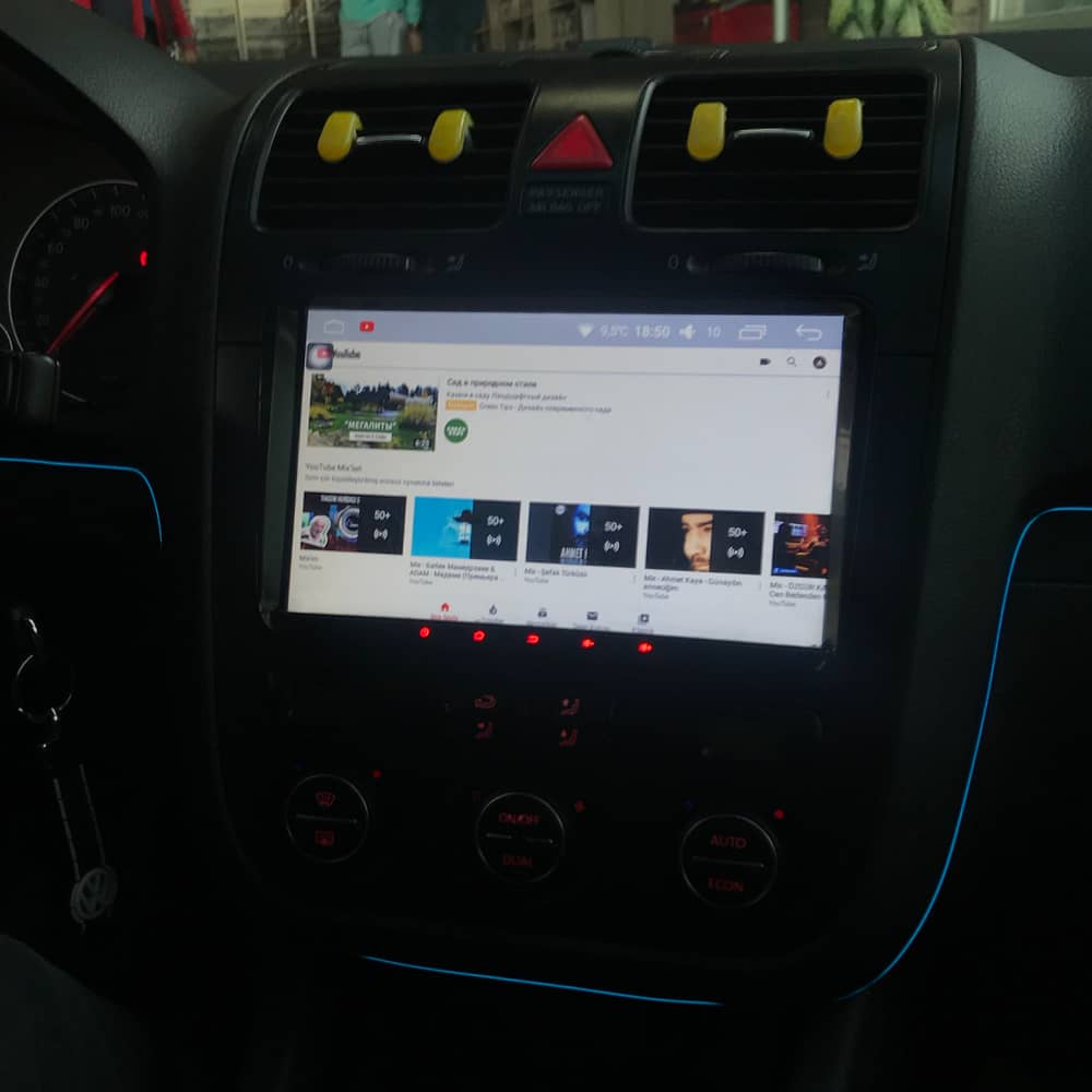 Volkswagen Golf Navera Android Multimedya Youtube