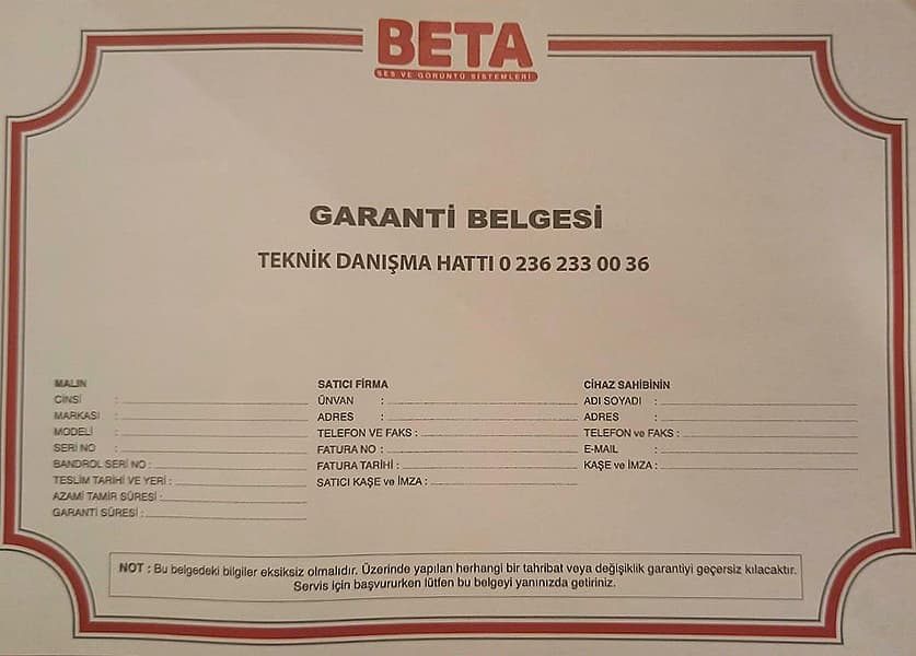 beta elektronik görüntü ve ses sistemleri manisa sertifika 09